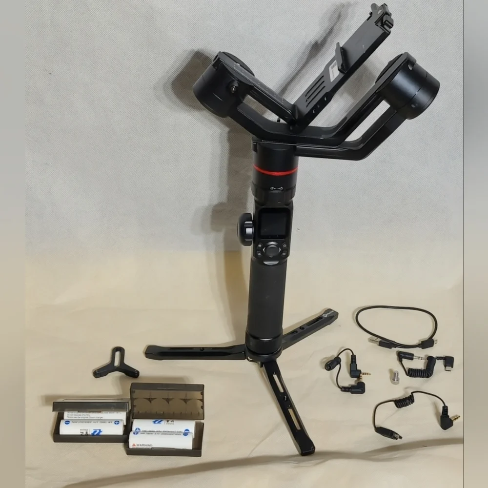 FJ Feiyutech AK2000 3 Axis Gimbal Stabilizer w Case Touch Screen Mini Steady Cam